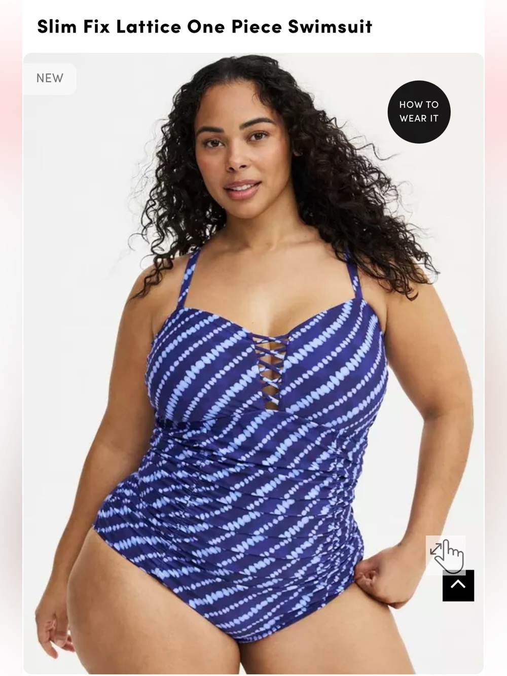 NWT! Torrid One-Piece Slim Fix Swimsuit Size 3